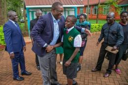 File image of ICT CS Eliud Owalo with David Muga.